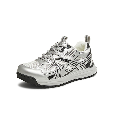 TATA/他她2025夏商场同款时尚休闲女老爹鞋新款CXQ01BM5