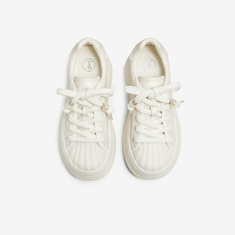 TATA/他她2025春商场同款运动时尚休闲女板鞋新款CT901AM5