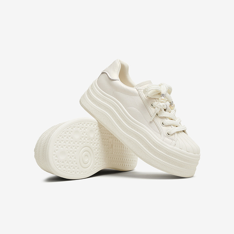 TATA/他她2025春商场同款运动时尚休闲女板鞋新款CT901AM5