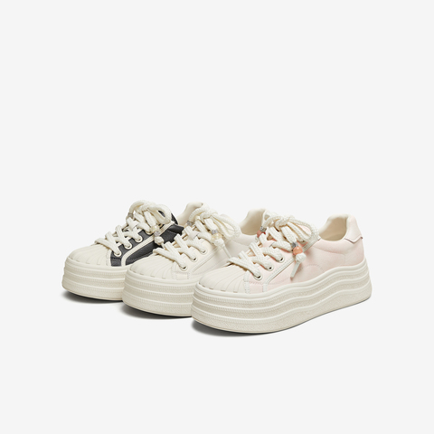 TATA/他她2025春商场同款运动时尚休闲女板鞋新款CT901AM5