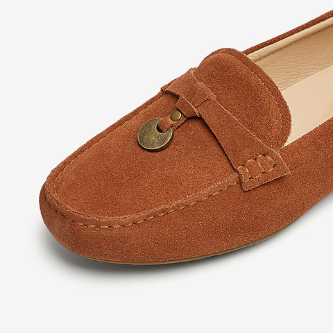 TATA/他她2025春商场同款时尚简约女乐福鞋新款CXV01AA5