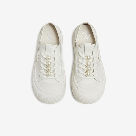 TATA/他她2025夏商场同款运动时尚休闲女板鞋新款CT701BM5