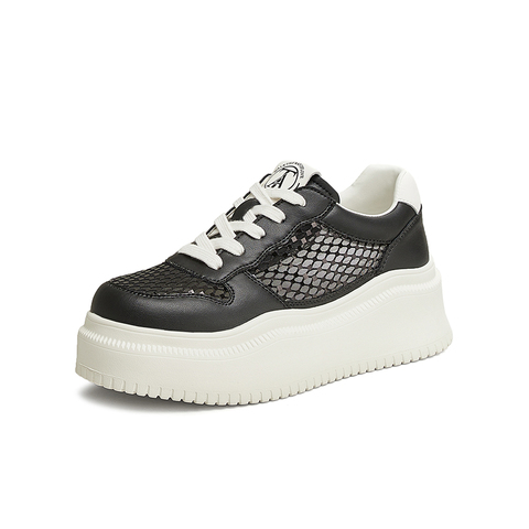 TATA/他她2025夏商场同款时尚休闲厚底女板鞋新款CS301BM5