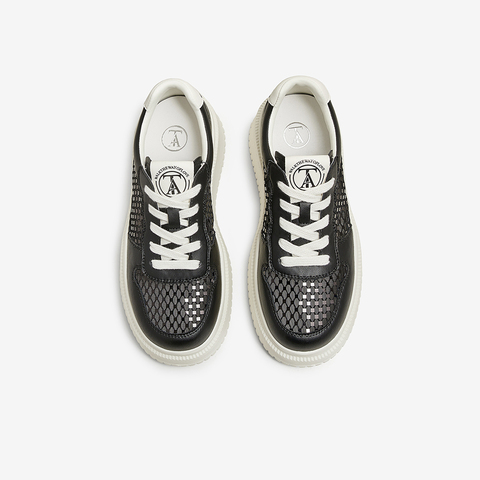 TATA/他她2025夏商场同款时尚休闲厚底女板鞋新款CS301BM5