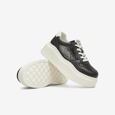 TATA/他她2025夏商场同款时尚休闲厚底女板鞋新款CS301BM5