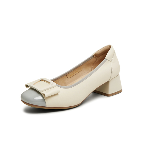 TATA/他她2025春商场同款时尚简约浅口女单鞋新款URG01AQ5