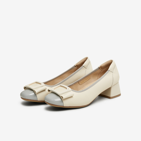 TATA/他她2025春商场同款时尚简约浅口女单鞋新款URG01AQ5