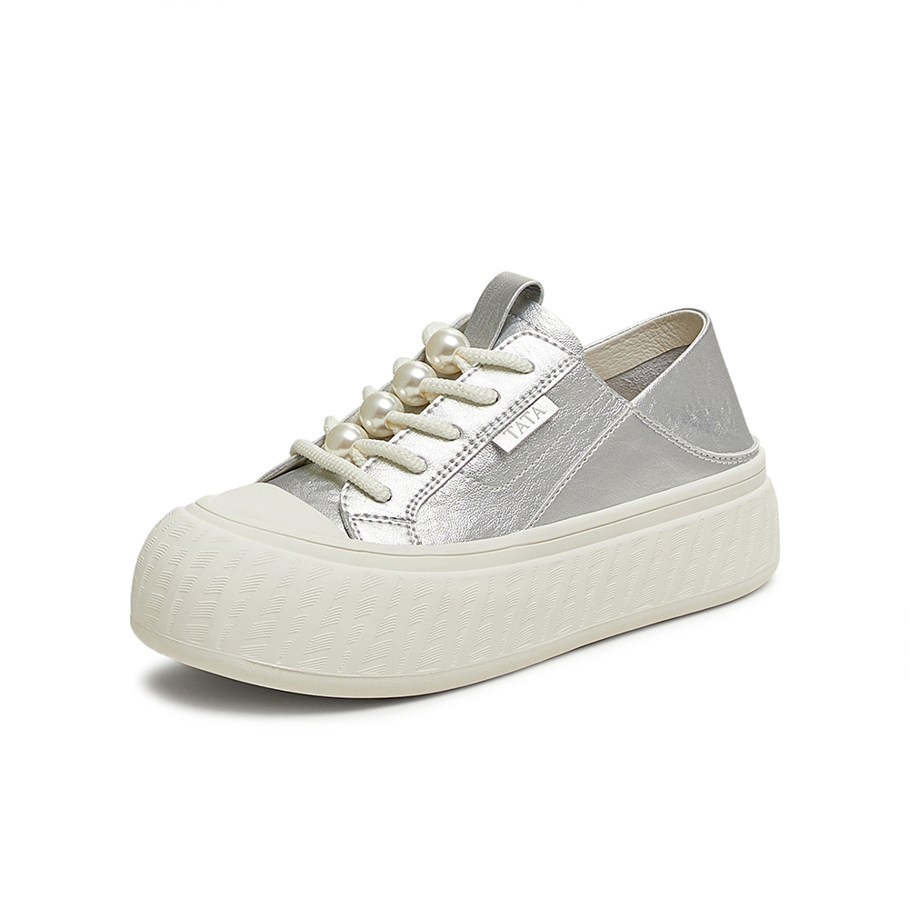 TATA/他她2025夏商场同款运动时尚休闲女板鞋新款CT701BM5