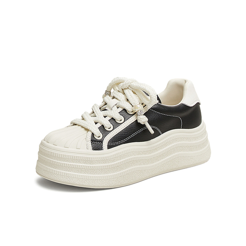 TATA/他她2025春商场同款运动时尚休闲女板鞋新款CT901AM5