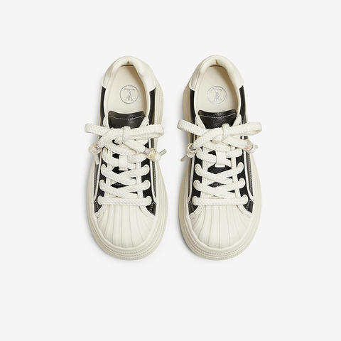 TATA/他她2025春商场同款运动时尚休闲女板鞋新款CT901AM5