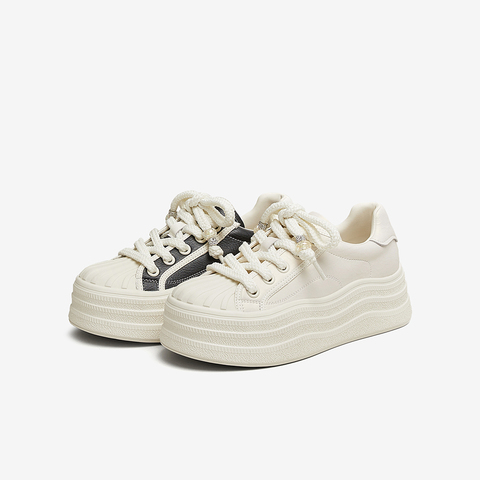 TATA/他她2025春商场同款运动时尚休闲女板鞋新款CT901AM5