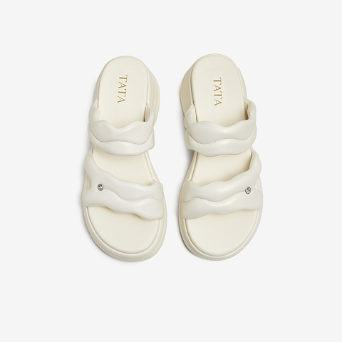 TATA/他她2025夏商场同款简约百搭休闲女拖鞋新款CXY01BT5