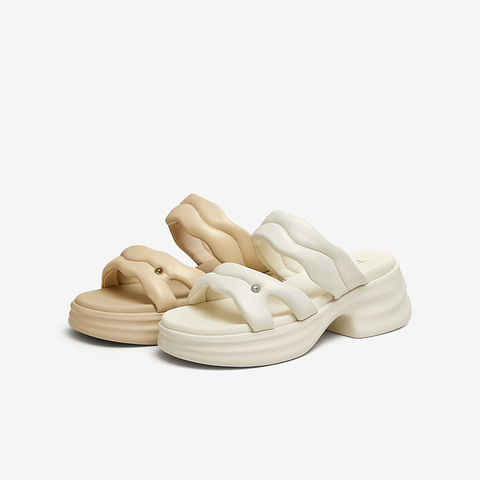 TATA/他她2025夏商场同款简约百搭休闲女拖鞋新款CXY01BT5