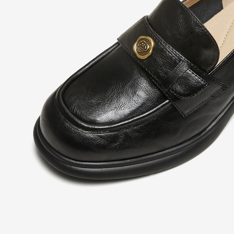 TATA/他她2025春商场同款时尚休闲女乐福鞋新款7A524AA5