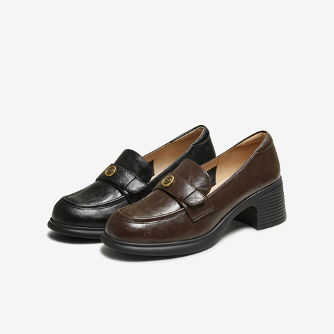 TATA/他她2025春商场同款时尚休闲女乐福鞋新款7A524AA5