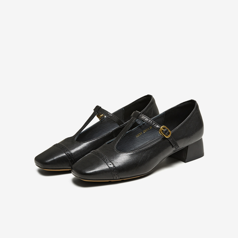 TATA/他她2025秋夏商场同款浅口女气质玛丽珍鞋新款USC01CQ5