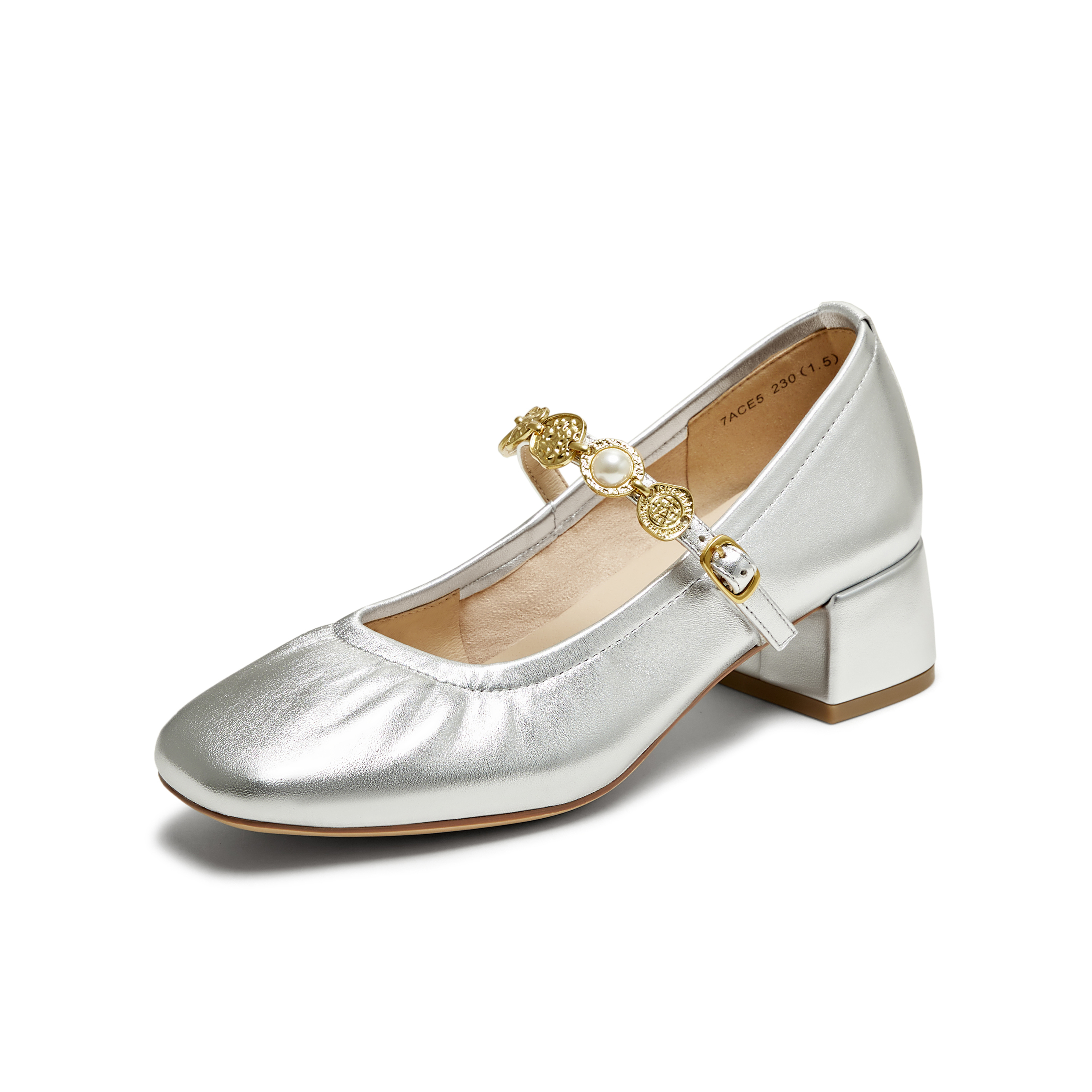 TATA/他她2025春浅口女气质玛丽珍鞋新款7ACE5AQ5