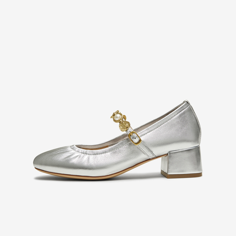 TATA/他她2025春浅口女气质玛丽珍鞋新款7ACE5AQ5