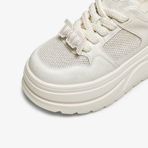 TATA/他她2025夏商场同款时尚休闲厚底女板鞋新款CP201BM5