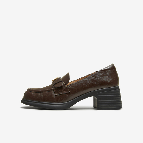 TATA/他她2025春商场同款时尚休闲女乐福鞋新款7A524AA5