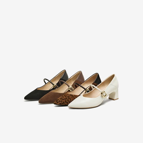 TATA/他她2025春商场同款时尚百搭女玛丽珍鞋新款XGM01AQ5