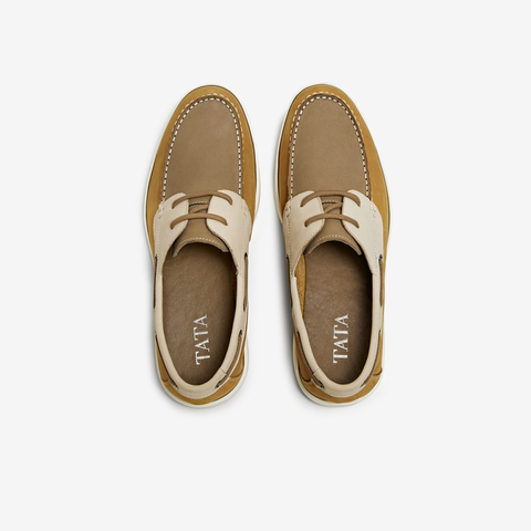 TATA/他她2025夏商场同款简约一脚蹬休闲皮鞋男新款MGE01BM5