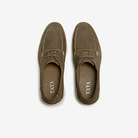 TATA/他她2025夏商场同款简约一脚蹬休闲皮鞋男新款MGE01BM5