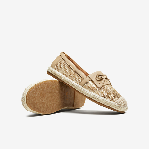 TATA/他她2025春蝴蝶结渔夫鞋女一脚蹬单鞋新款UPJ01AA5