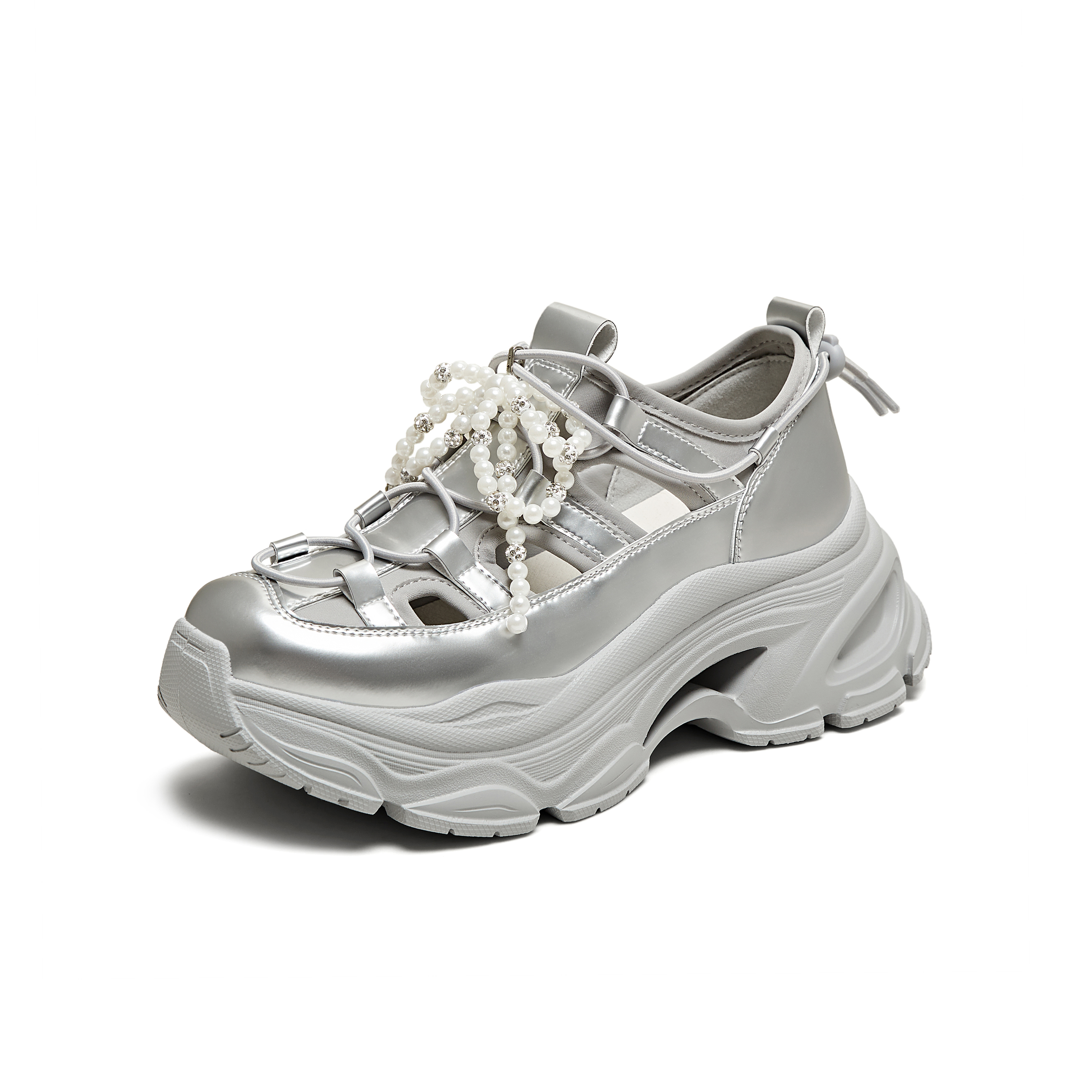 TATA/他她2025夏商场同款厚底运动女老爹鞋凉鞋新款CN501BM5