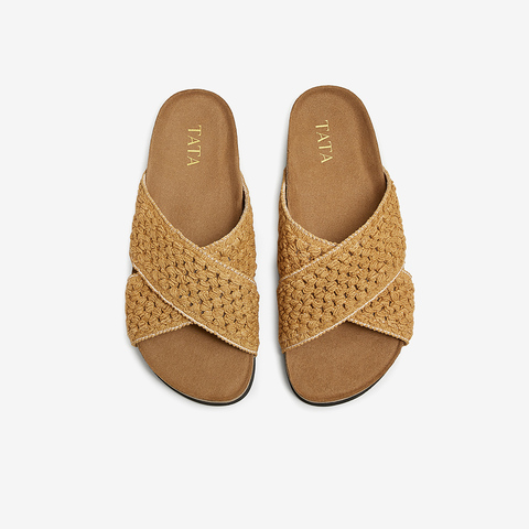 TATA/他她2025夏时尚休闲百搭拖鞋女新款YPU01BT5