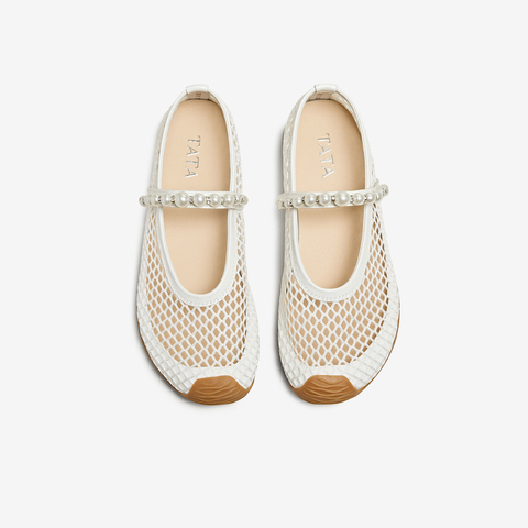 TATA/他她2025夏商场同款时尚休闲女玛丽珍鞋新款GTD01BA5