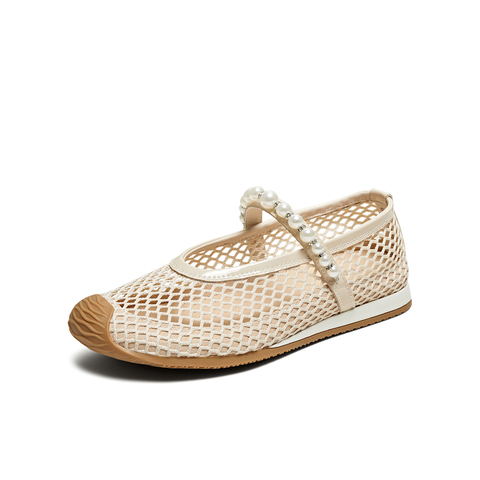 TATA/他她2025夏商场同款时尚休闲女玛丽珍鞋新款GTD01BA5