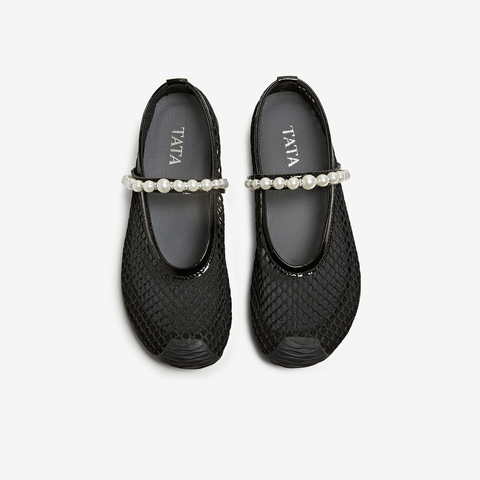 TATA/他她2025夏商场同款时尚休闲女玛丽珍鞋新款GTD01BA5