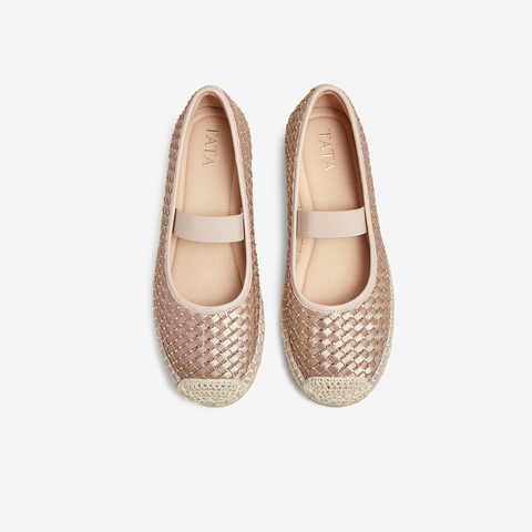 TATA/他她2025春时尚休闲渔夫鞋女单鞋新款UPK01AQ5