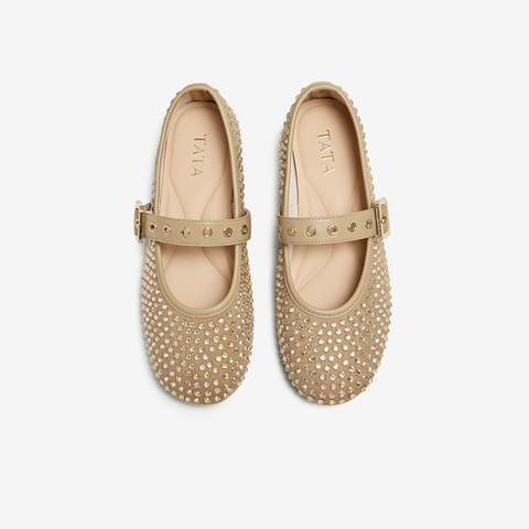 TATA/他她2025春时尚女休闲玛丽珍鞋新款CP801AQ5