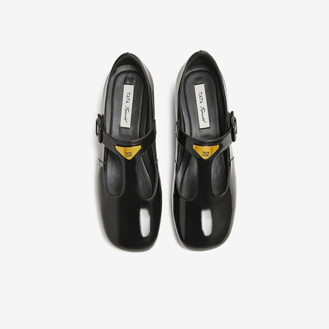 TATA/他她2025春商场同款时尚气质玛丽珍鞋女新款7HF20AA5