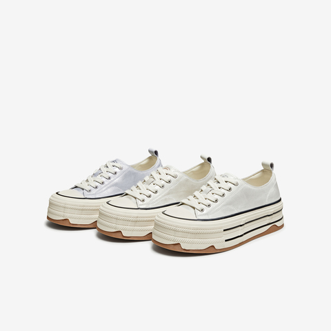 TATA/他她2025秋时尚休闲厚底女板鞋新款CK201CM5