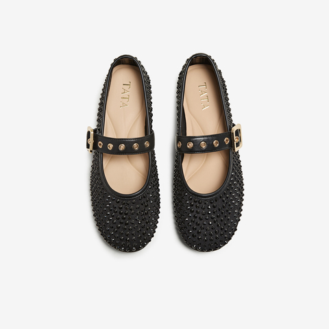 TATA/他她2025春时尚女休闲玛丽珍鞋新款CP801AQ5