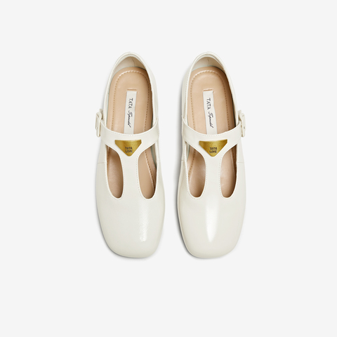 TATA/他她2025春简约气质女玛丽珍鞋新款7H020AA5