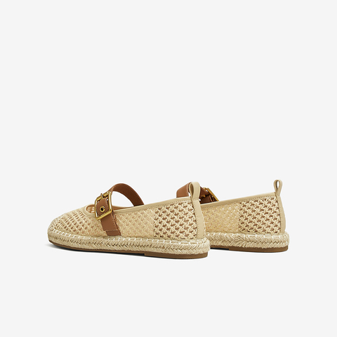 TATA/他她2025夏商场同款时尚休闲圆头女单鞋新款CWD01BQ5