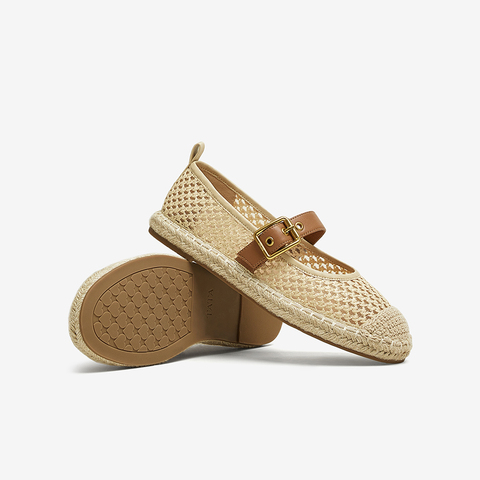 TATA/他她2025夏商场同款时尚休闲圆头女单鞋新款CWD01BQ5