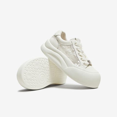 TATA/他她2025夏商场同款时尚休闲厚底女板鞋新款YSM01BM5