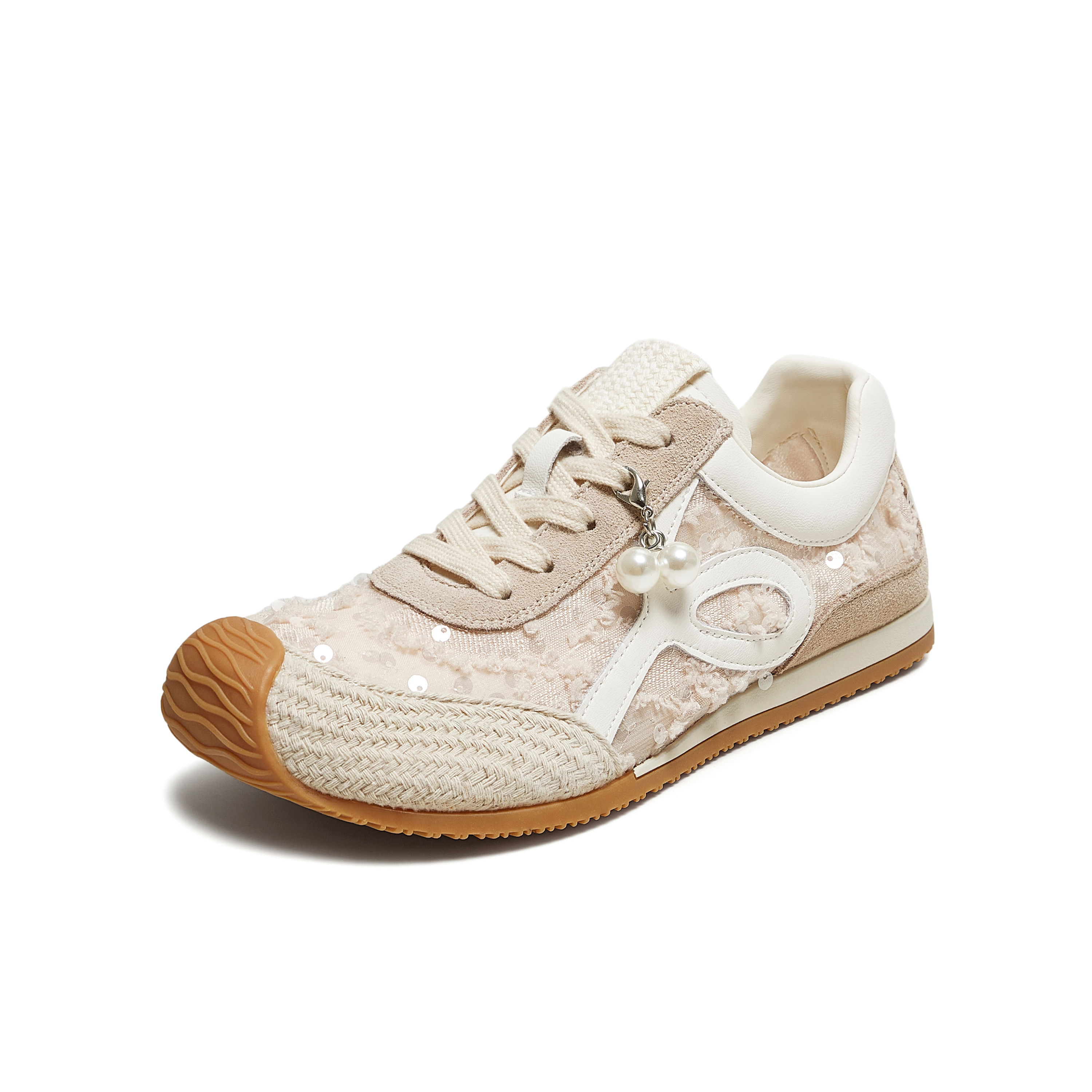 TATA/他她2025夏商场同款时尚百搭阿甘鞋女休闲鞋新款JTJ01BM5