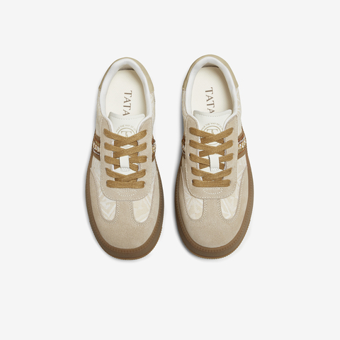 TATA/他她2025秋商场同款时尚潮流德训鞋女新款CWH04CM5