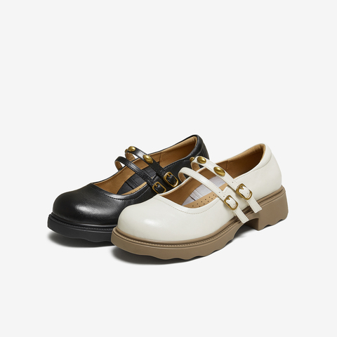 TATA/他她2025秋商场同款浅口女时尚玛丽珍鞋新款CJ201CQ5