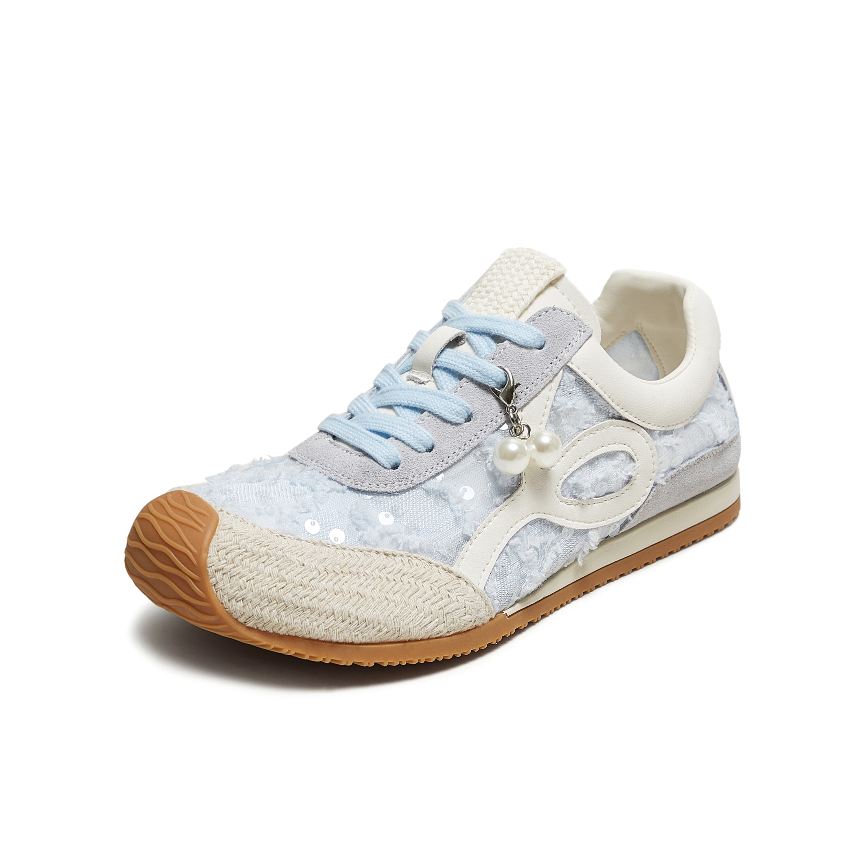 TATA/他她2025夏商场同款时尚百搭阿甘鞋女休闲鞋新款JTJ01BM5