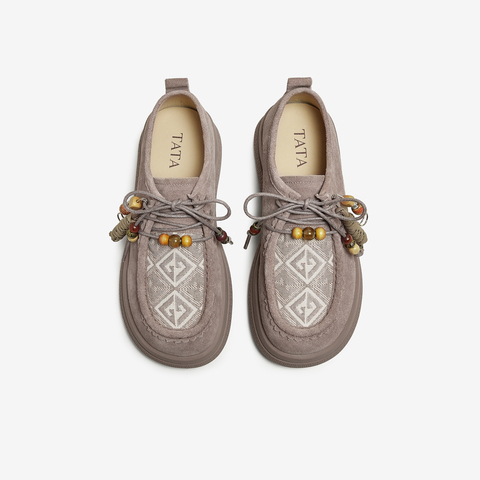 TATA/他她2025秋商场同款时尚百搭勃肯鞋女新款YPF03CM5