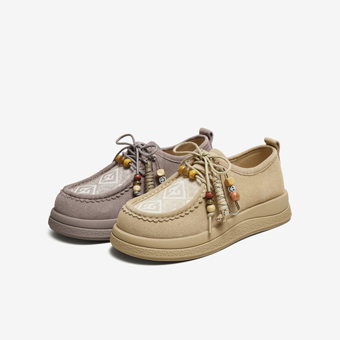 TATA/他她2025秋商场同款时尚百搭勃肯鞋女新款YPF03CM5