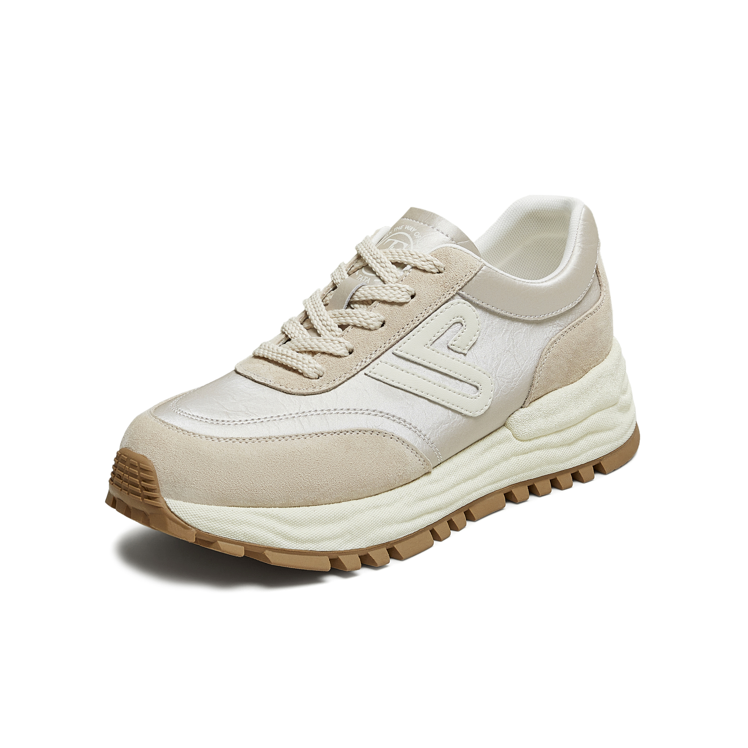 TATA/他她2025秋时尚阿甘鞋女休闲运动鞋新款WPC12CM5