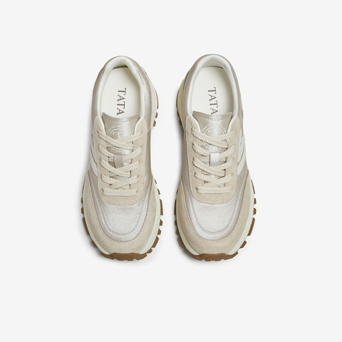 TATA/他她2025秋时尚阿甘鞋女休闲运动鞋新款WPC12CM5